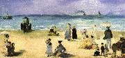 Edouard Manet On the Beach at Boulogne China oil painting reproduction